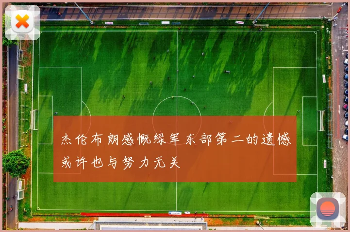 杰伦布朗感慨绿军东部第二的遗憾或许也与努力无关